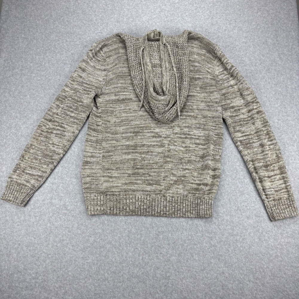 Retrofit Hoodie Sweater Mens Size L Marled Knit Waffled Cozy Comfy Stretch - Picture 2 of 9